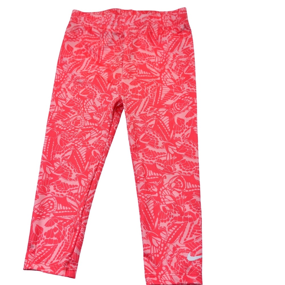 Nike‎ Toddler Girls Dri-FIT Butterfly Wing Print Leggings Pink Coral 24M 633731